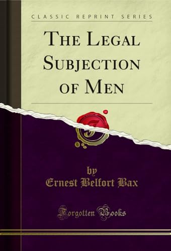 The Legal Subjection of Men book cover