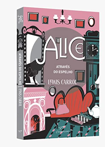 livro alice atraves do espelho autor lewis carrol book cover