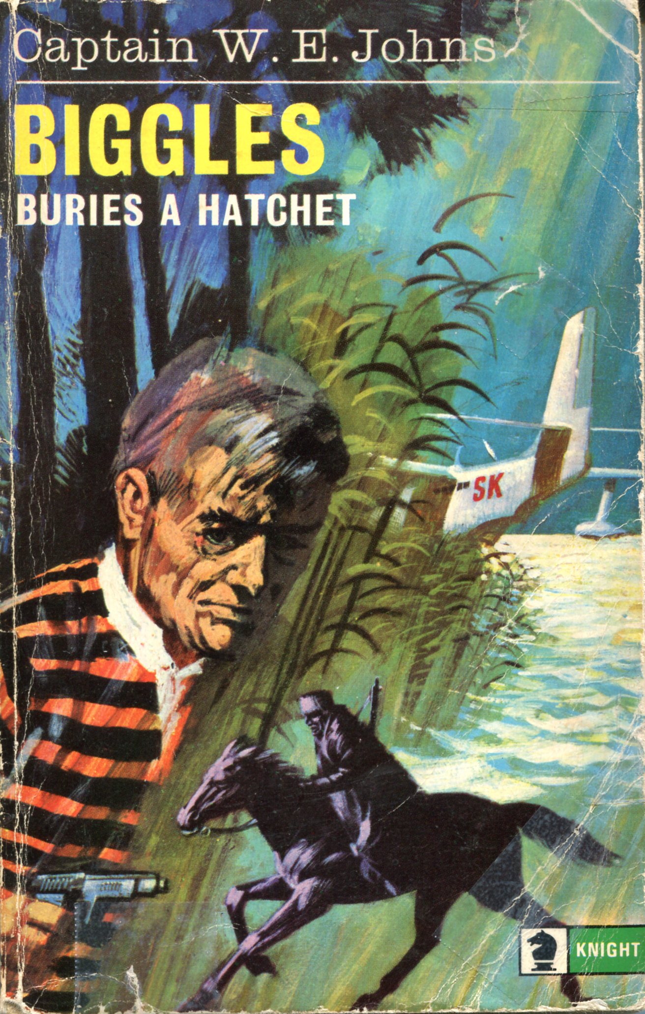Biggles Buries a Hatchet book cover