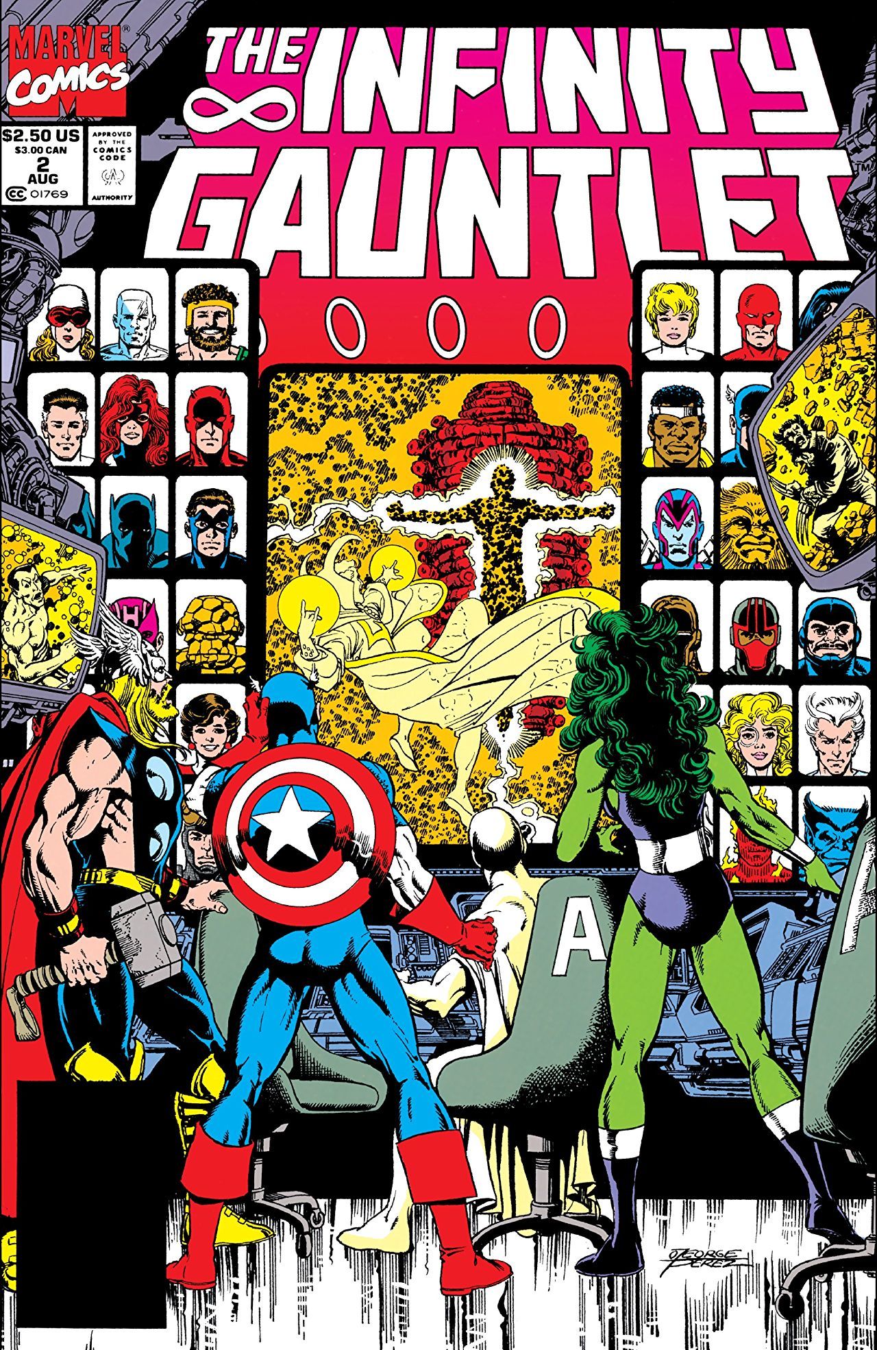 The Infinity Gauntlet (1991) book cover 2