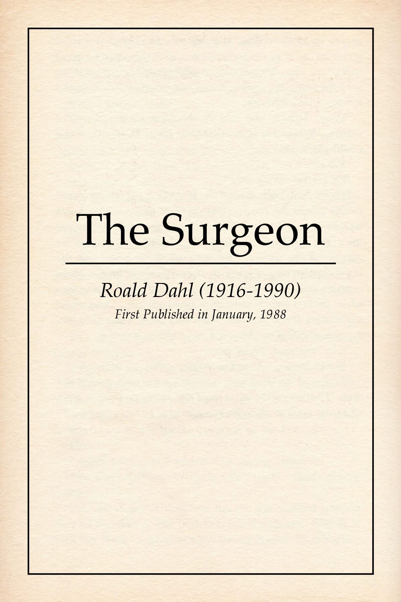The Surgeon book cover