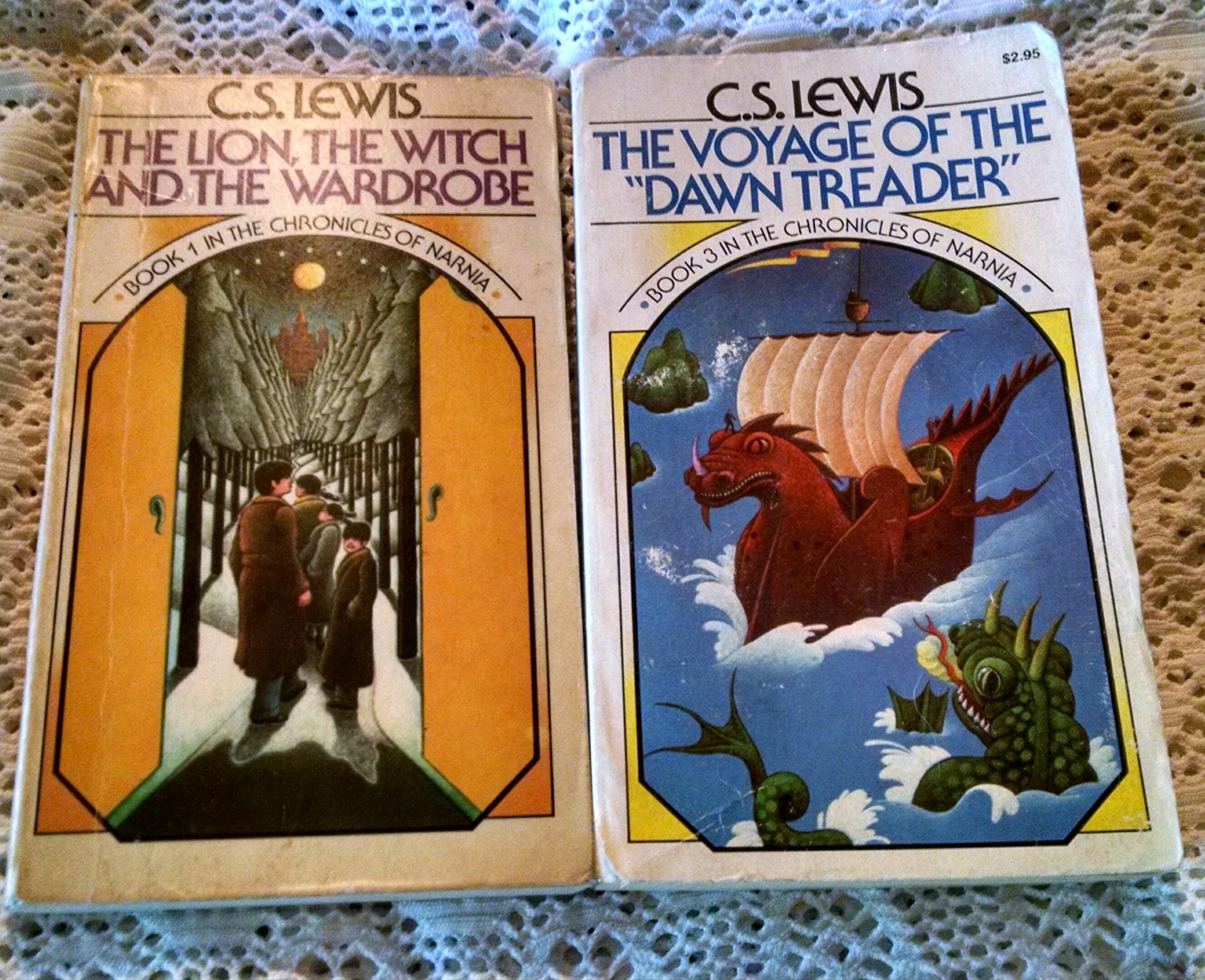 The Lion, the Witch and the Wardrobe PLUS The Voyage of the Dawn Treader book cover