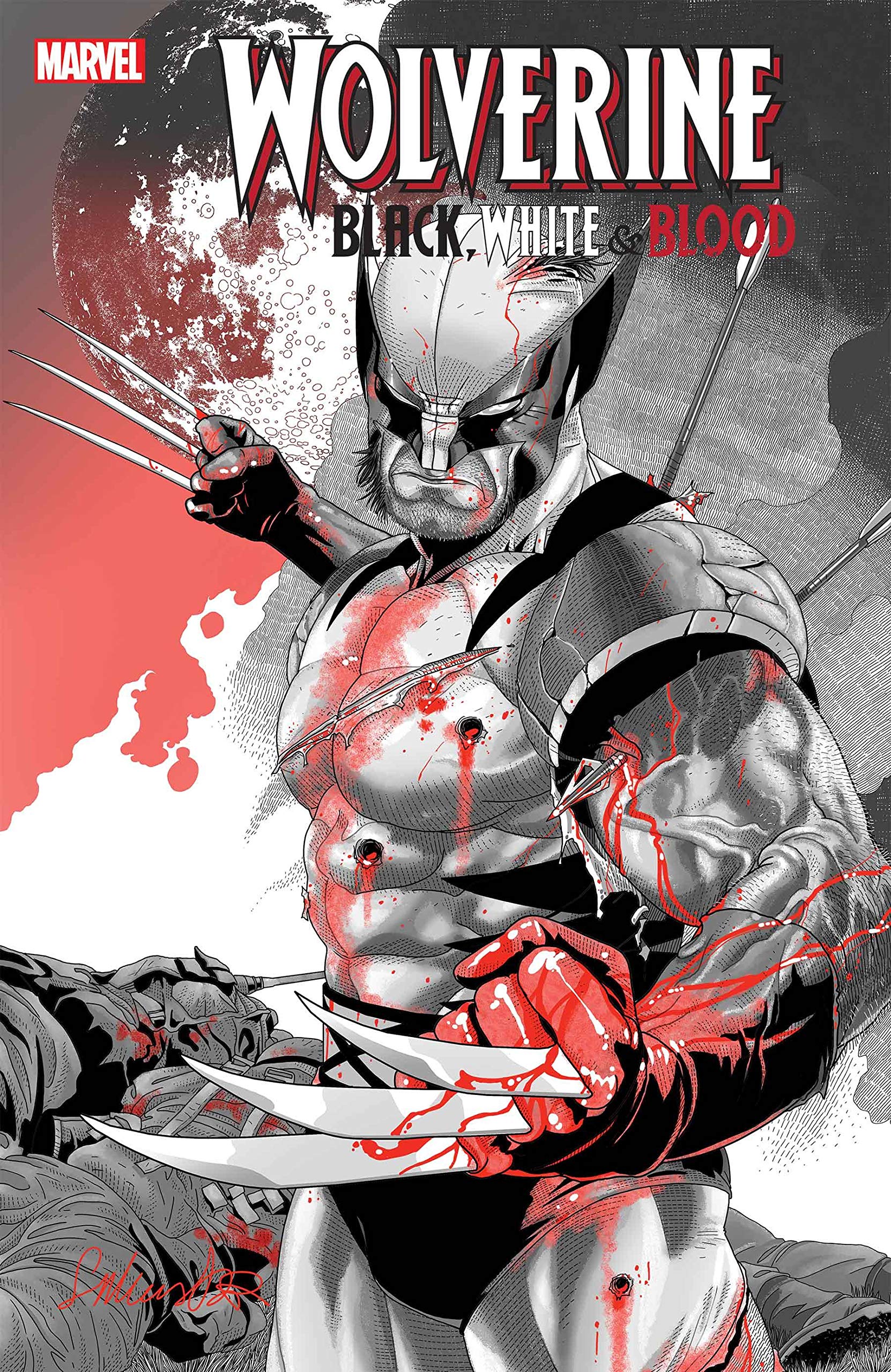 Wolverine: Black, White & Blood book cover 2