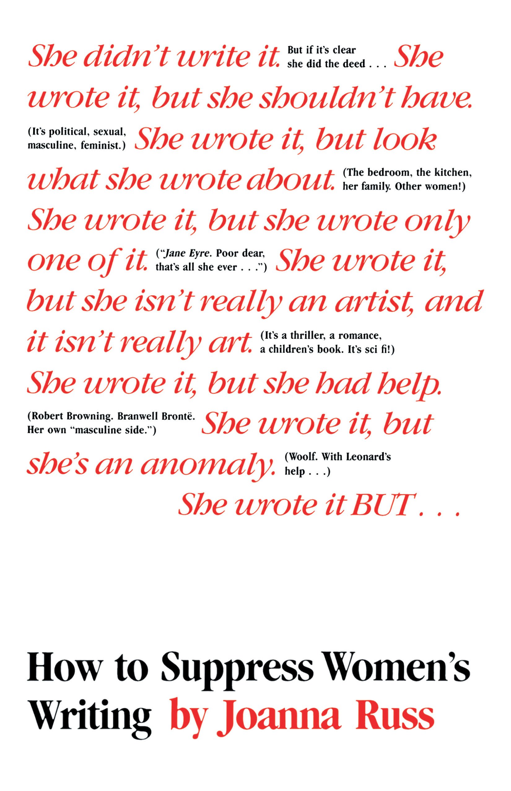 How to Suppress Women's Writing book cover