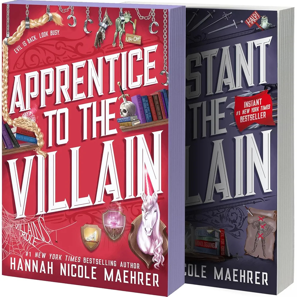 Assistant and the Villain Series Collection Books, Set of 2 Books. Assistant to the Villain, Apprentice to the Villain by Hannah Nicole Maehrer book cover