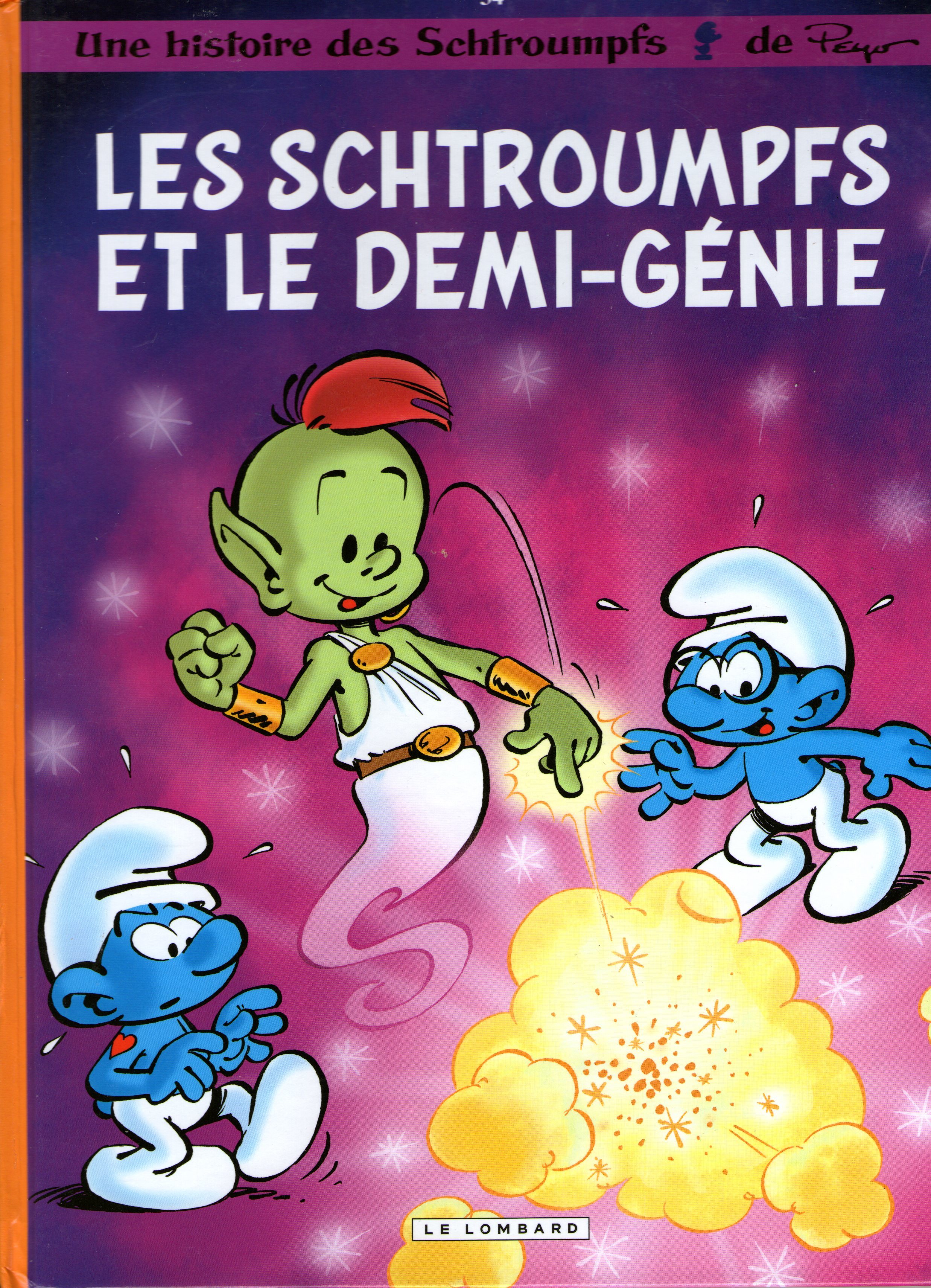Les schtroumpfs et le demi-génie book cover