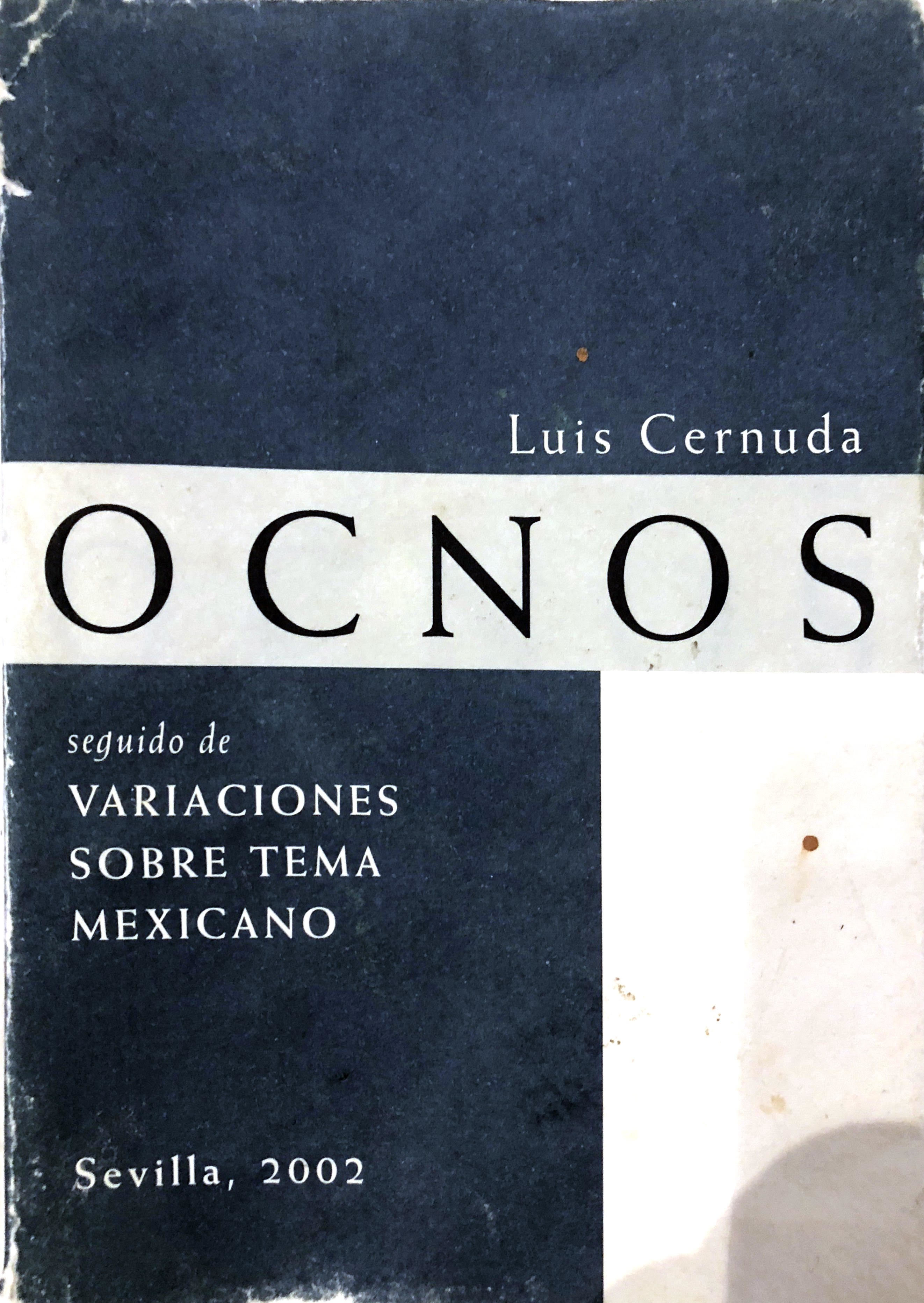 Ocnos. Variaciones sobre tema mexicano. book cover
