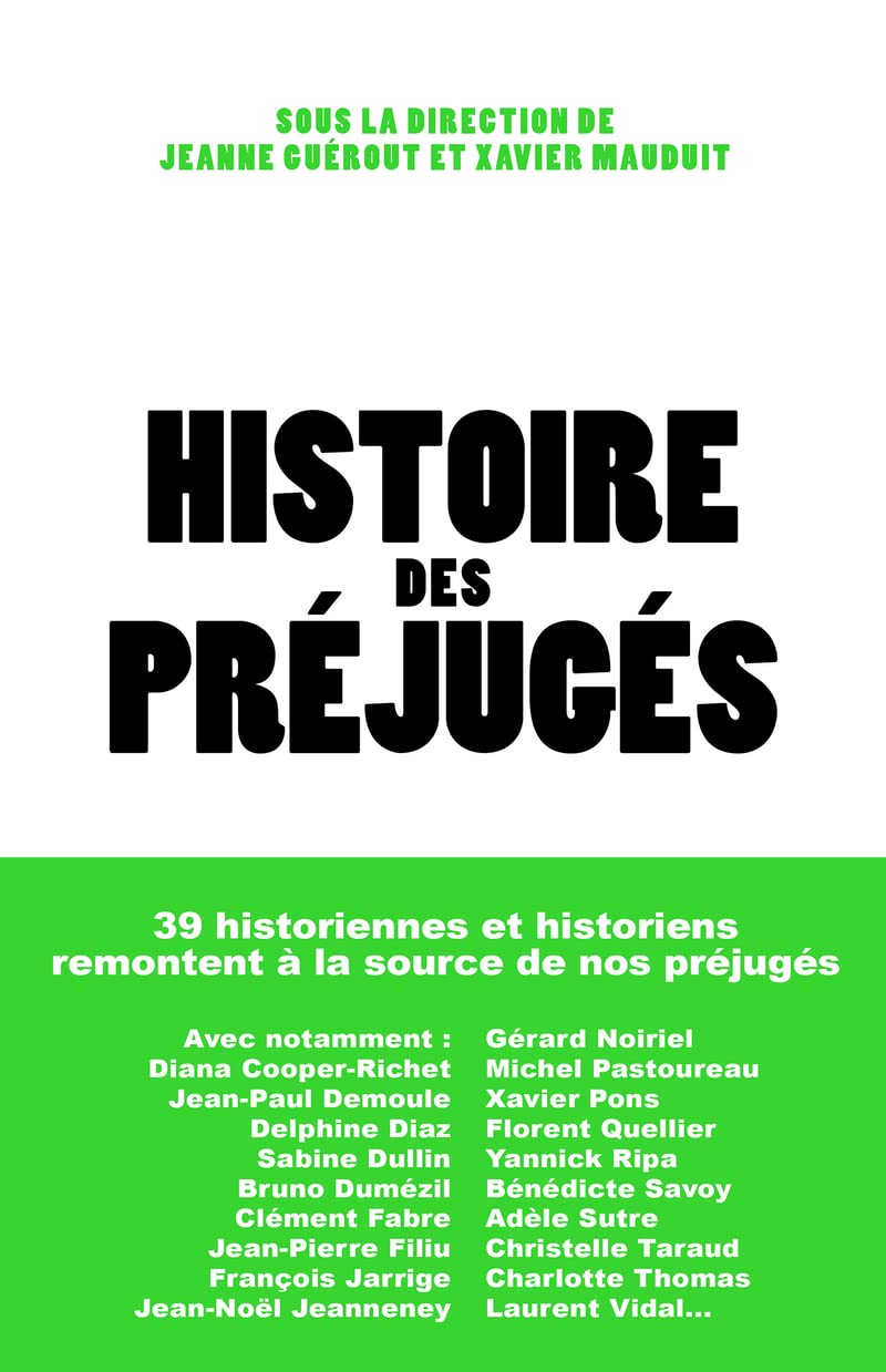 Histoire des préjugés book cover