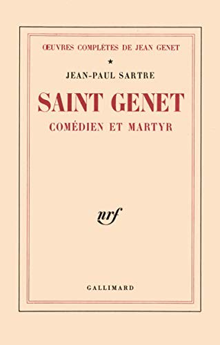 oeuvres completes I J.-P. Sartre Saint Genet comedien et martyr book cover