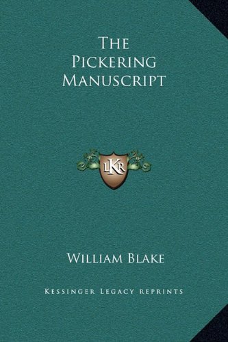 The Pickering manuscript book cover