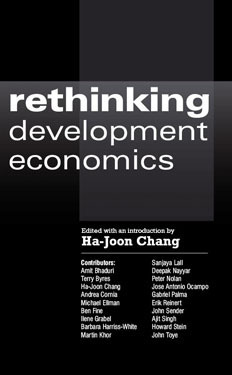 Rethinking Development Economics book cover