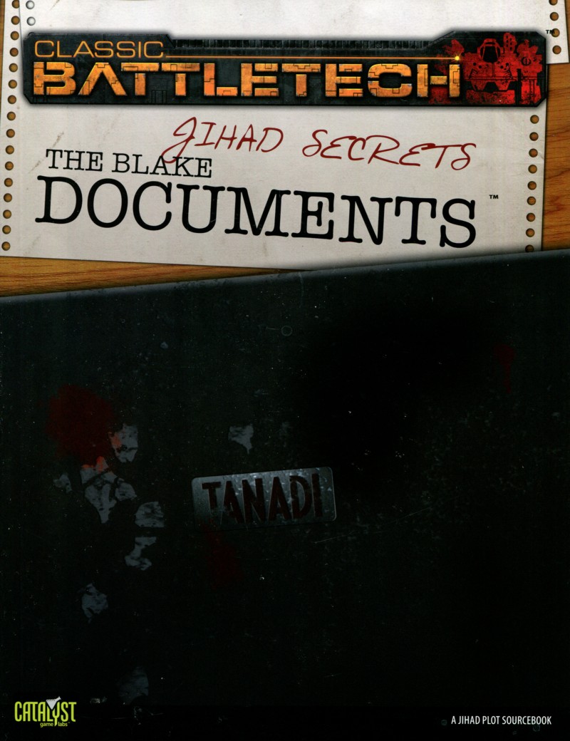 BattleTech Jihad Secrets the Blake Documents book cover