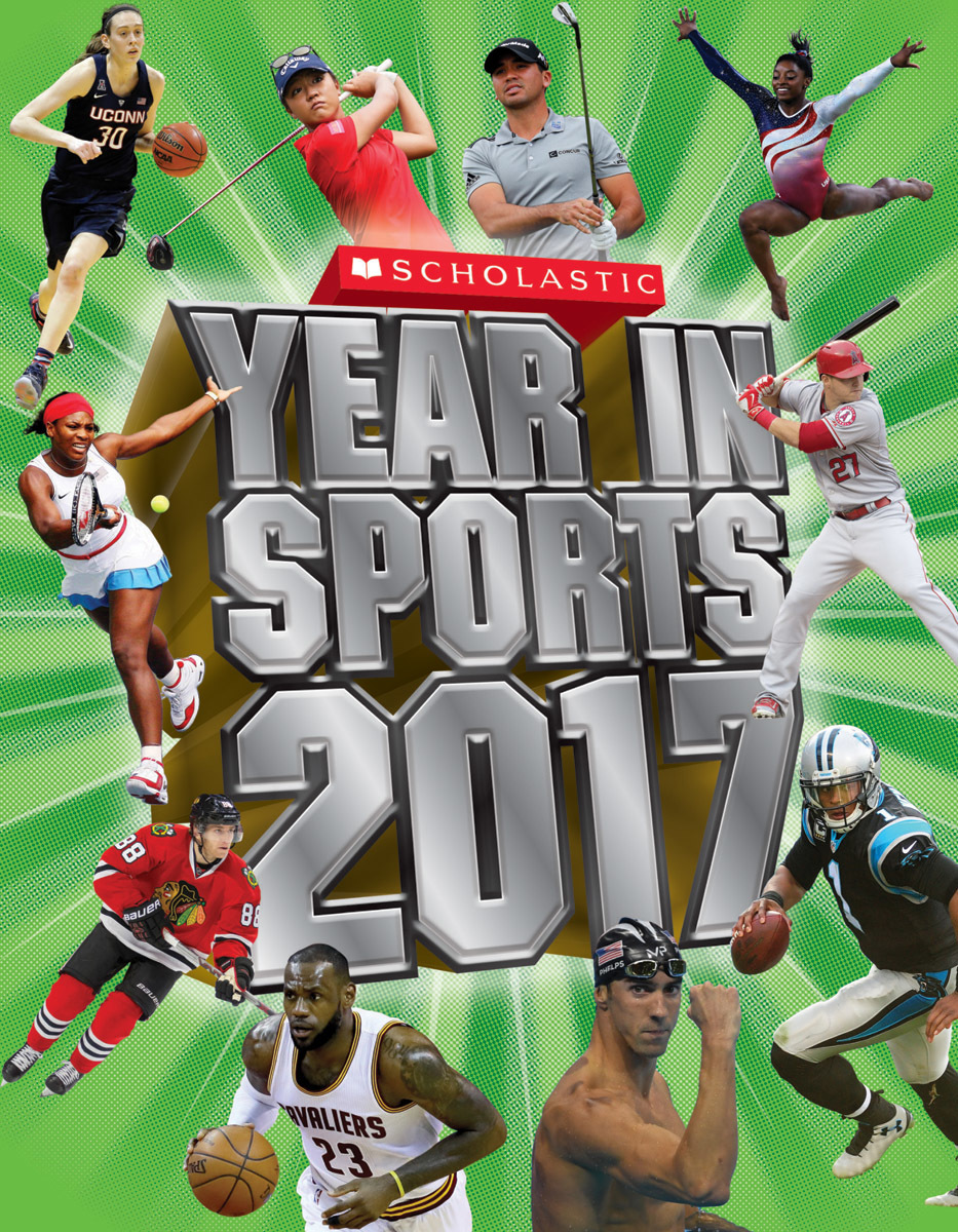 Scholastic Year in Sports 2017 book cover