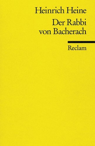 Der Rabbi von Bacherach book cover