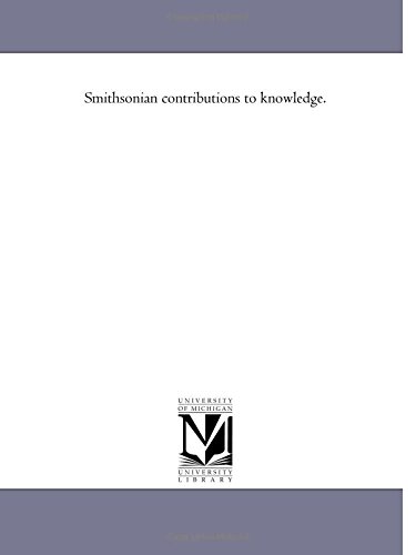 Smithsonian contributions to knowledge. book cover
