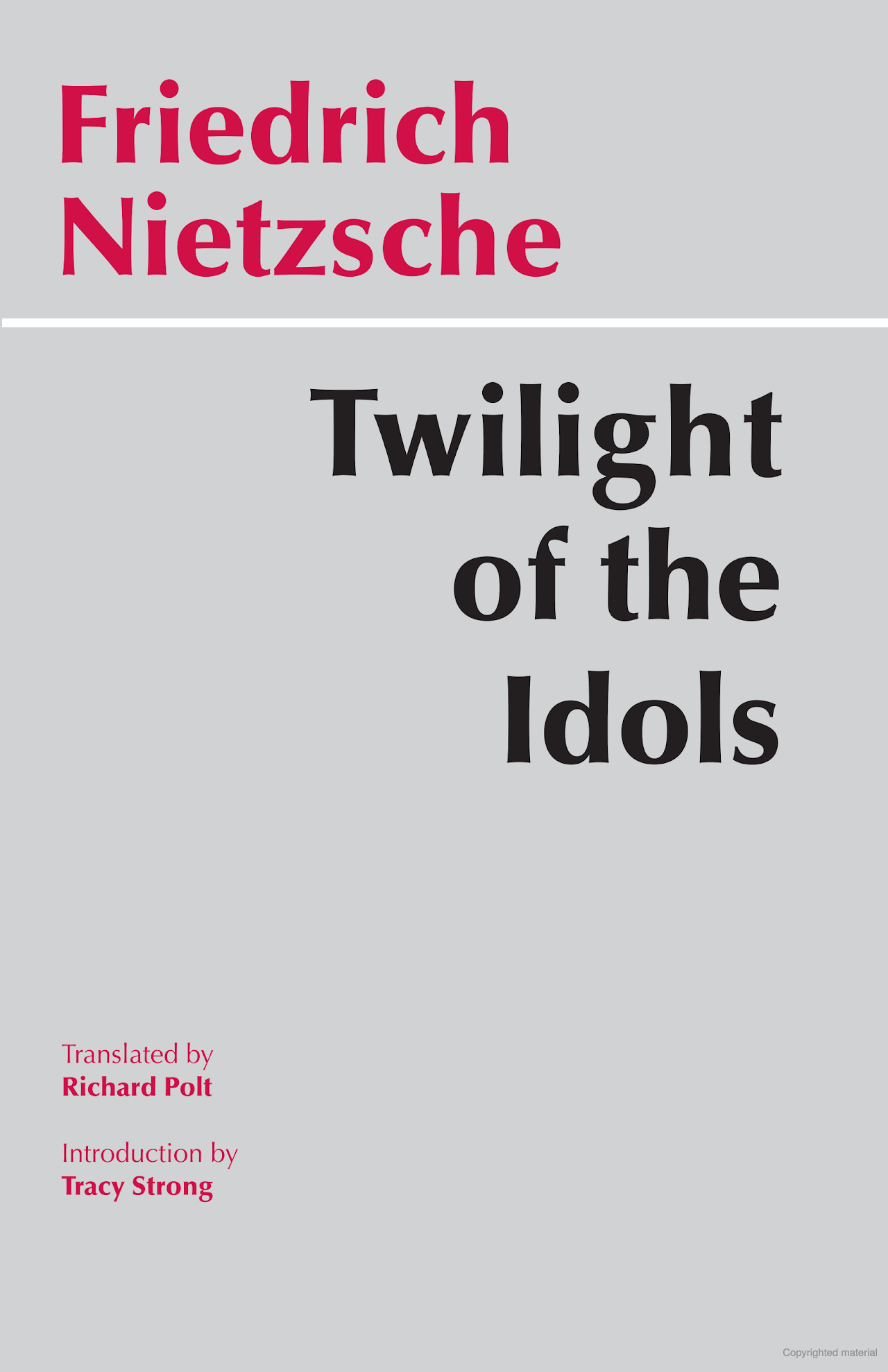 Twilight of the Idols book cover