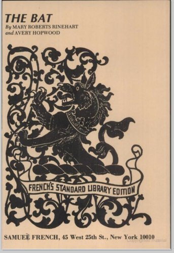 The Bat [photoplay Edition] book cover