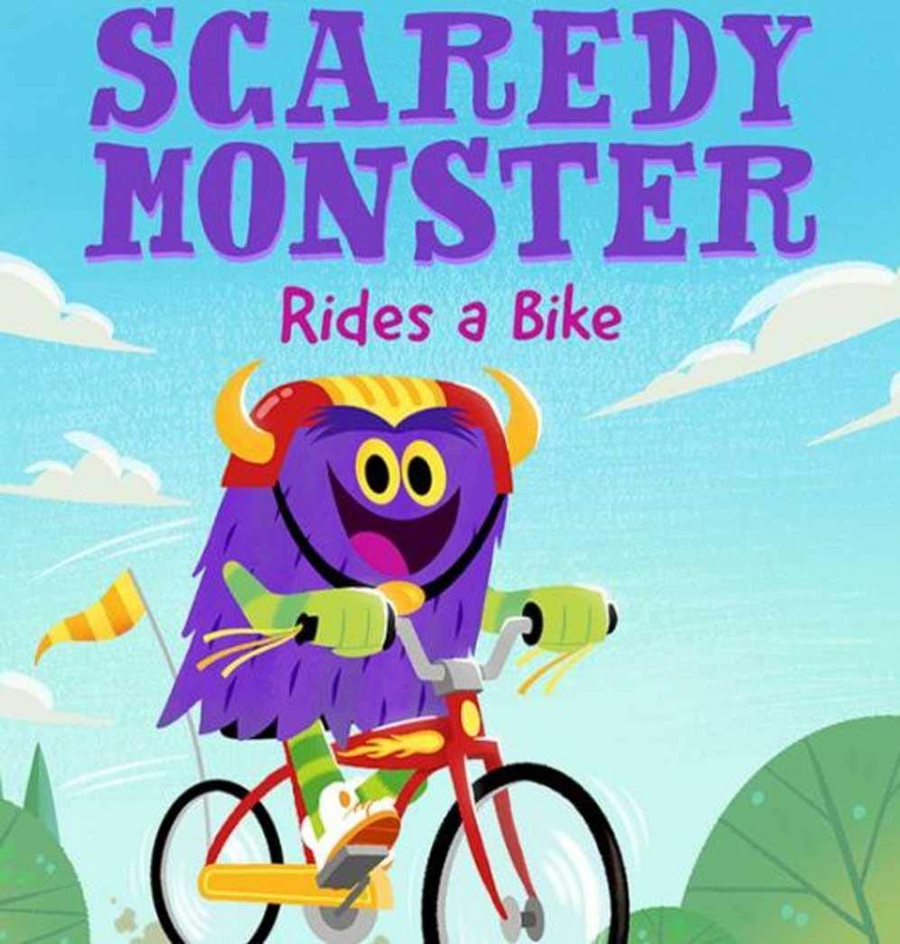 Scaredy Monster Rides a Bike book cover