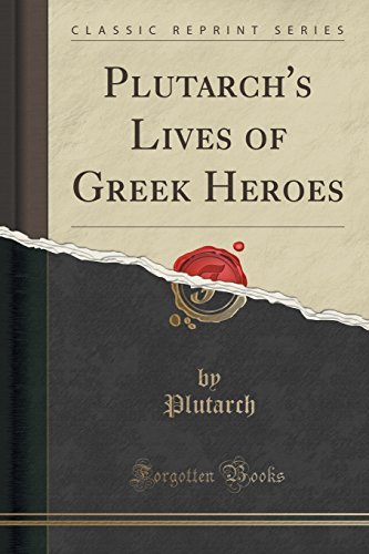 Plutarch's lives of Greek heroes book cover