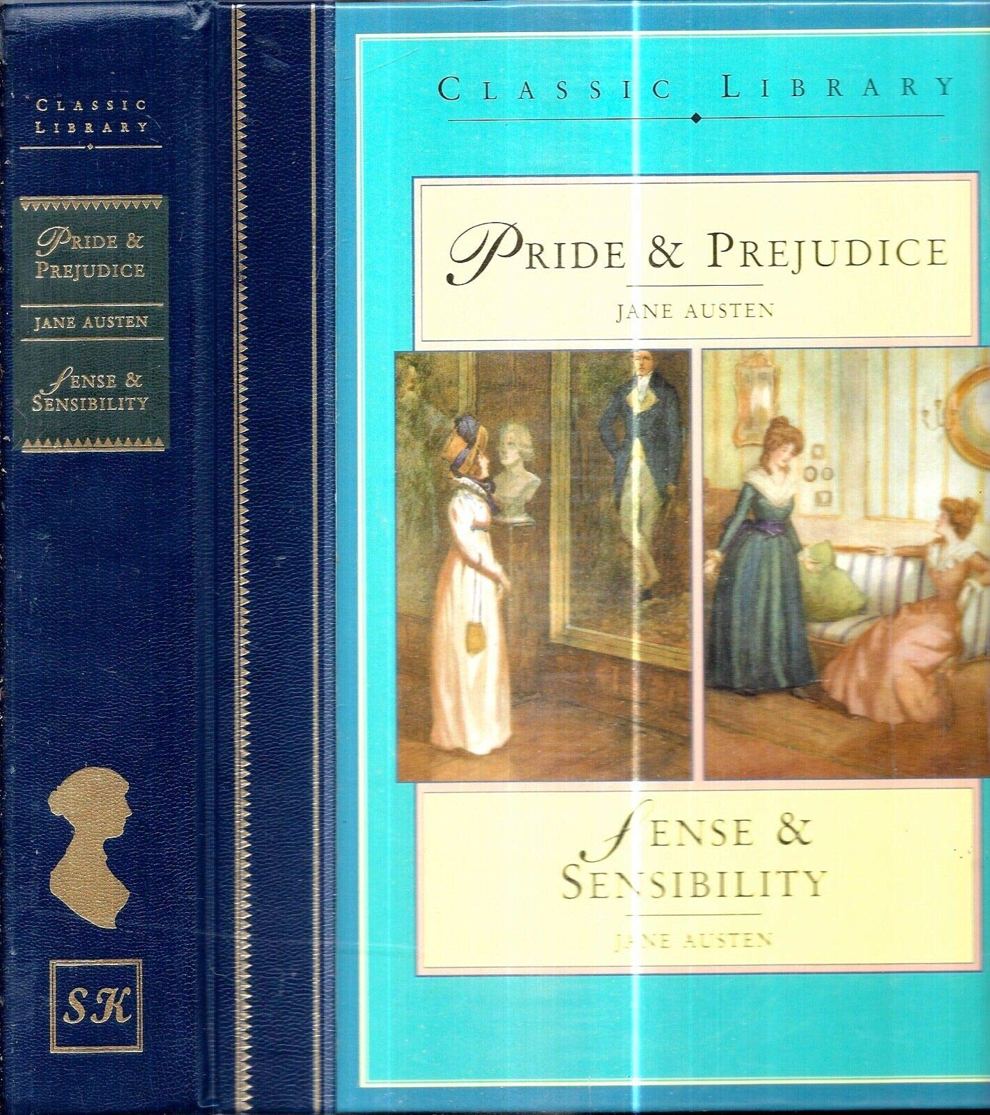 1999 Jan Austen Pride & Prejudice Sense and Sensibility book cover