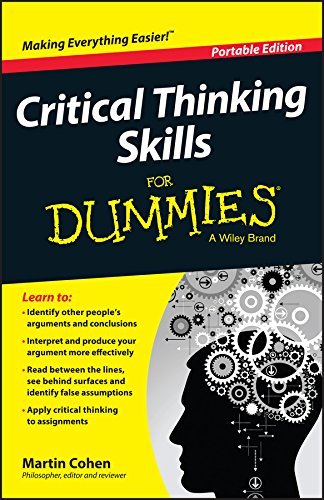 Critical Thinking Skills For Dummies book cover