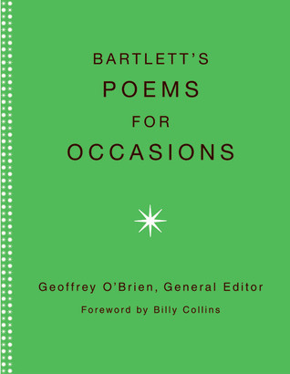 Bartlett's Poems for Occasions book cover