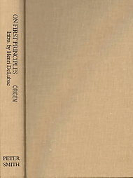 On First Principles book cover