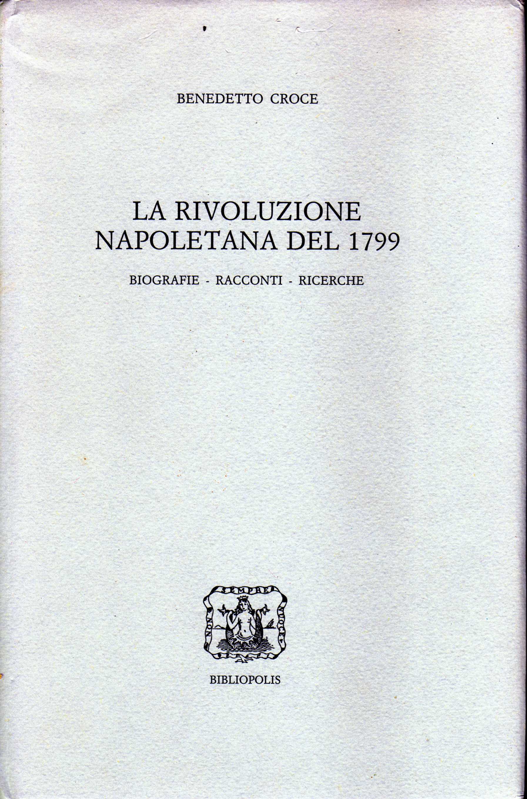 La rivoluzione napoletana del 1799 book cover
