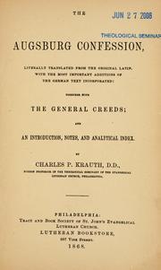 The Augsburg Confession book cover