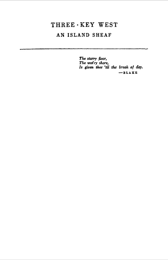 Key West book cover