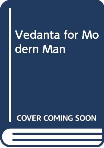 Vedanta for Modern Man book cover