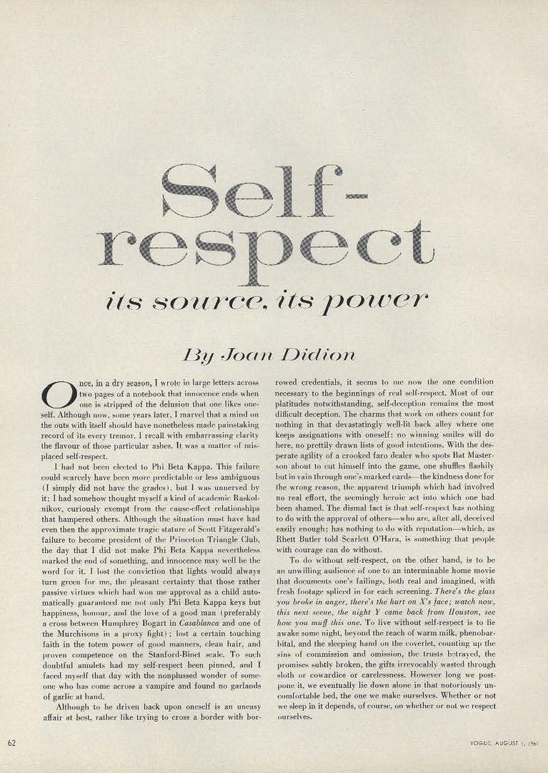 On Self-Respect book cover