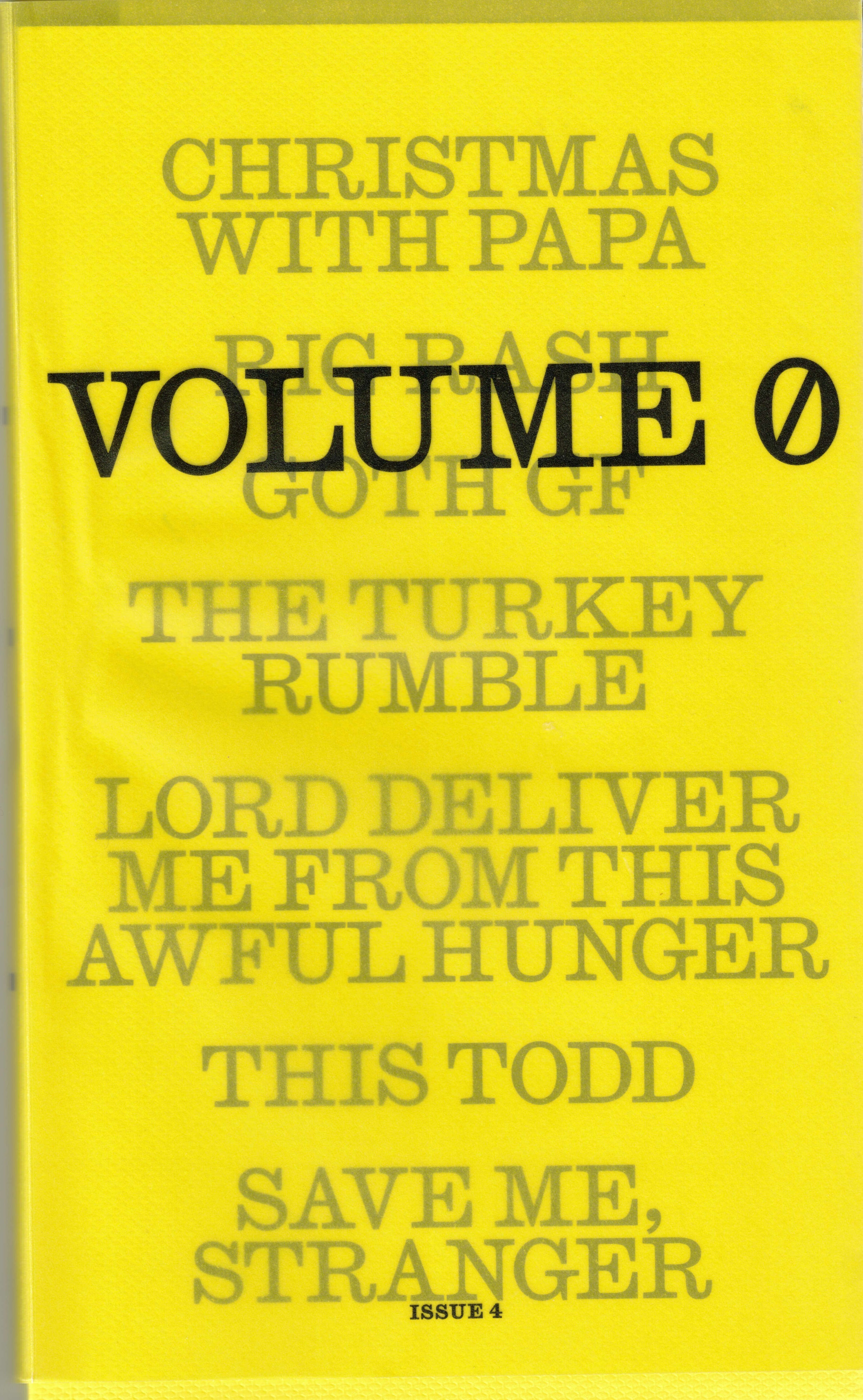 Volume 0 book cover 3