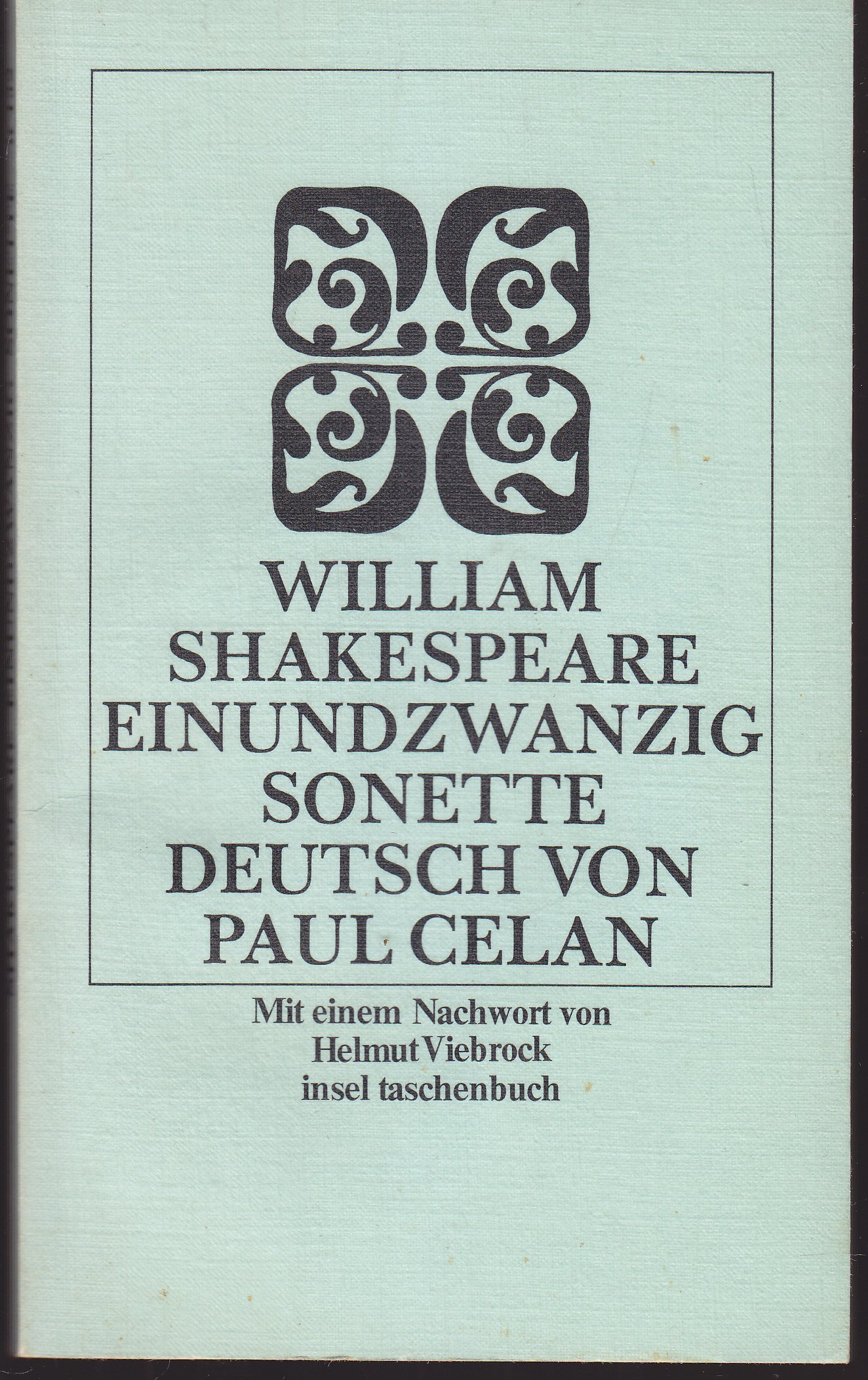 Einundzwanzig Sonette book cover