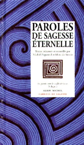Paroles de sagesse éternelle book cover