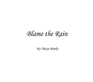 Blame the Rain book cover