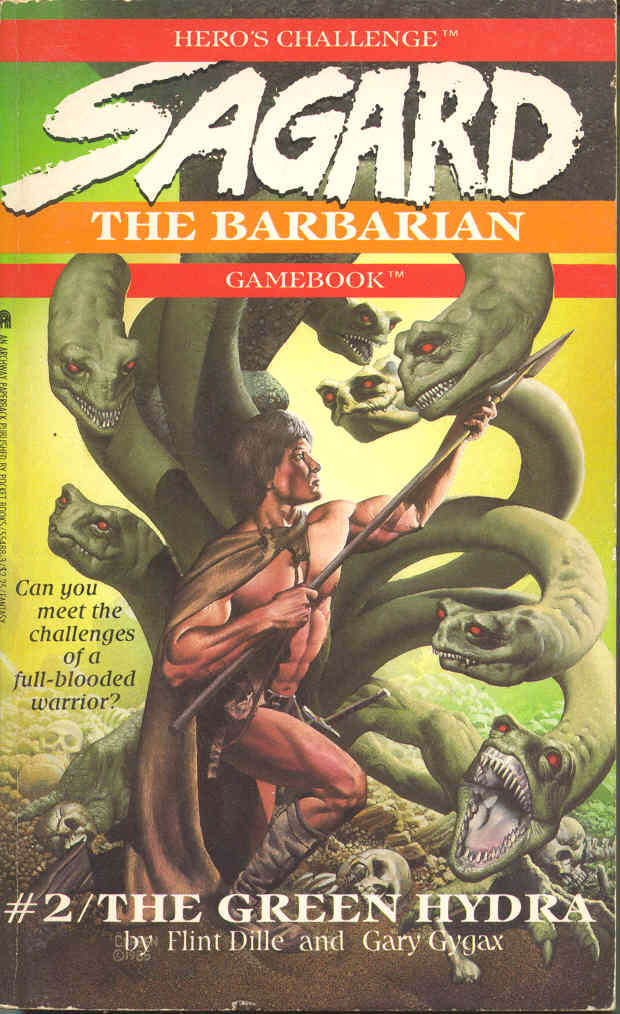 Hero's Challenge: Sagard the Barbarian Gamebook book cover 2
