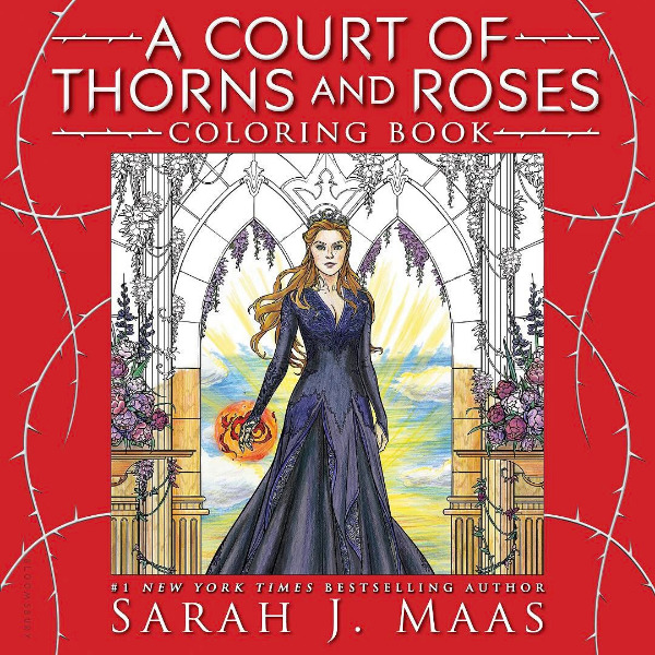 A Court of Thorns and Roses Coloring Book book cover