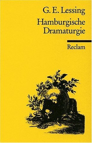 The Hamburg Dramaturgy by G.E. Lessing book cover