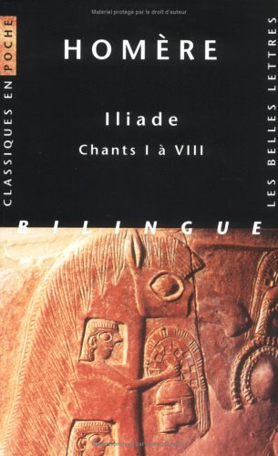 Iliade chants I à VIII book cover