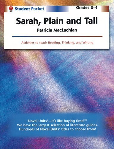Sarah, Plain & Tall - Student Packet by Novel Units book cover