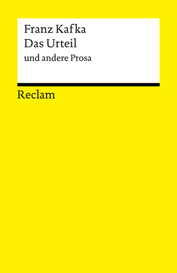 Das Urteil und andere Prosa book cover