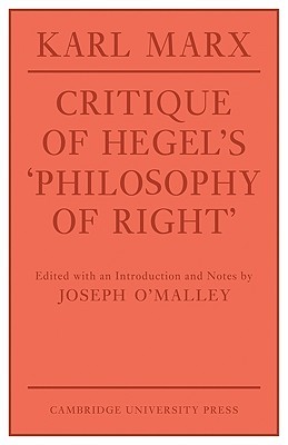 Critique of Hegel's Philosophy of Right book cover