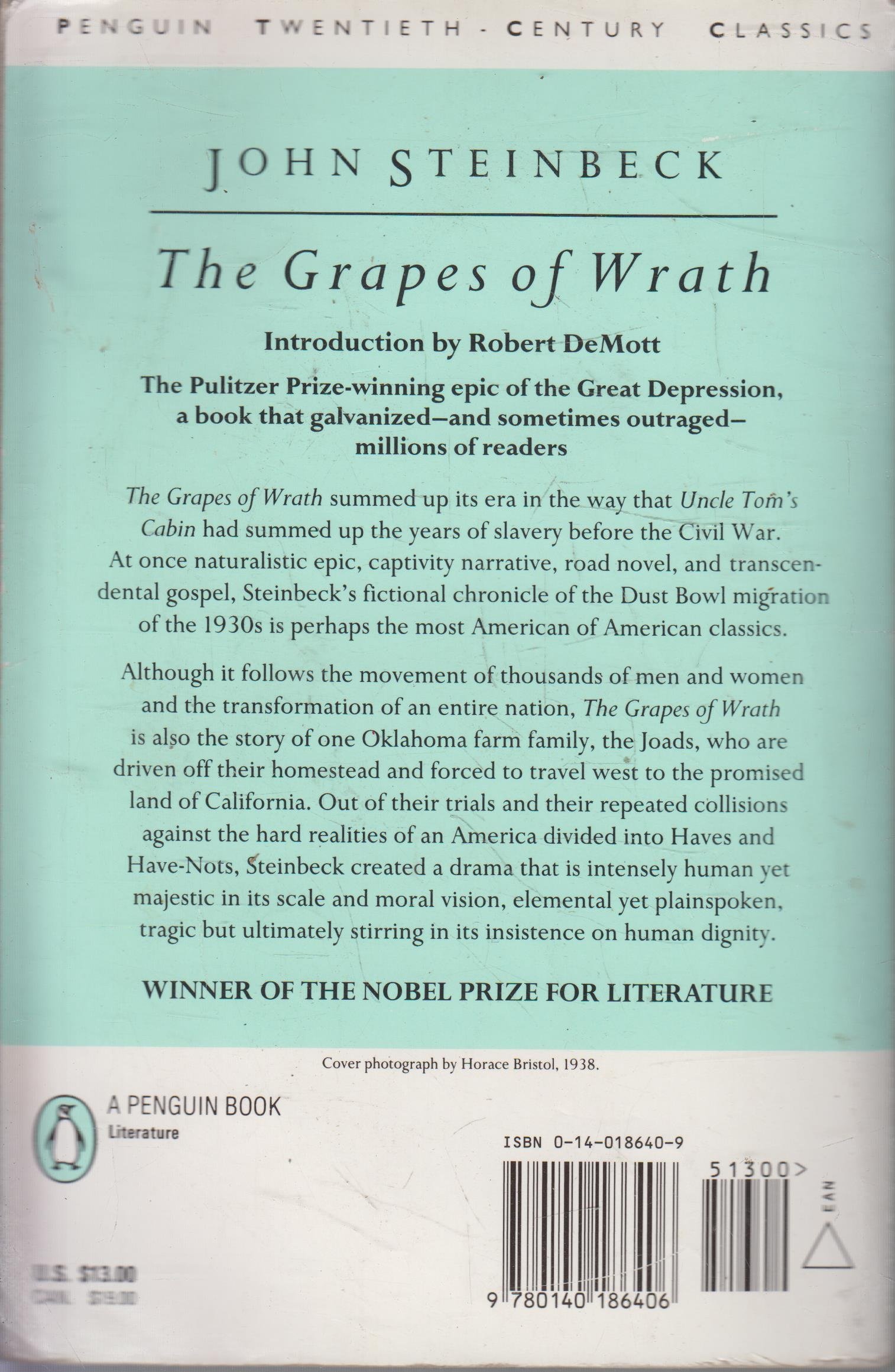 The Grapes of Wrath book cover
