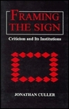 Framing the Sign book cover