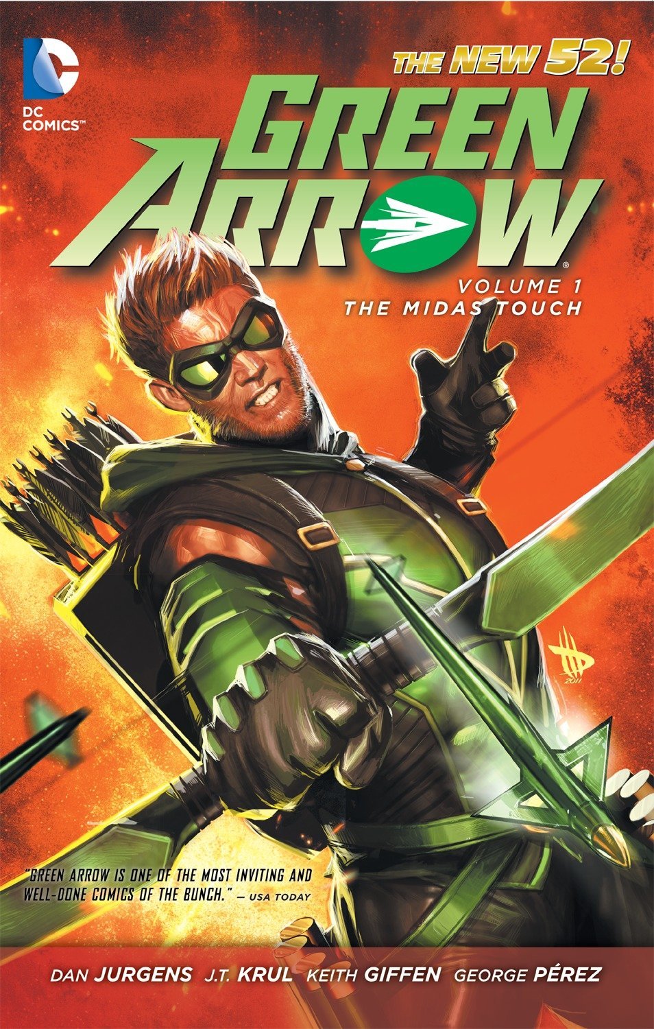 Green Arrow (2011) book cover 1
