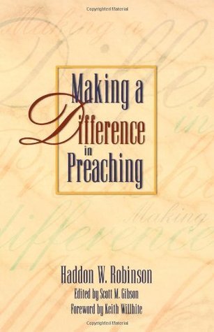 Making a Difference in Preaching book cover