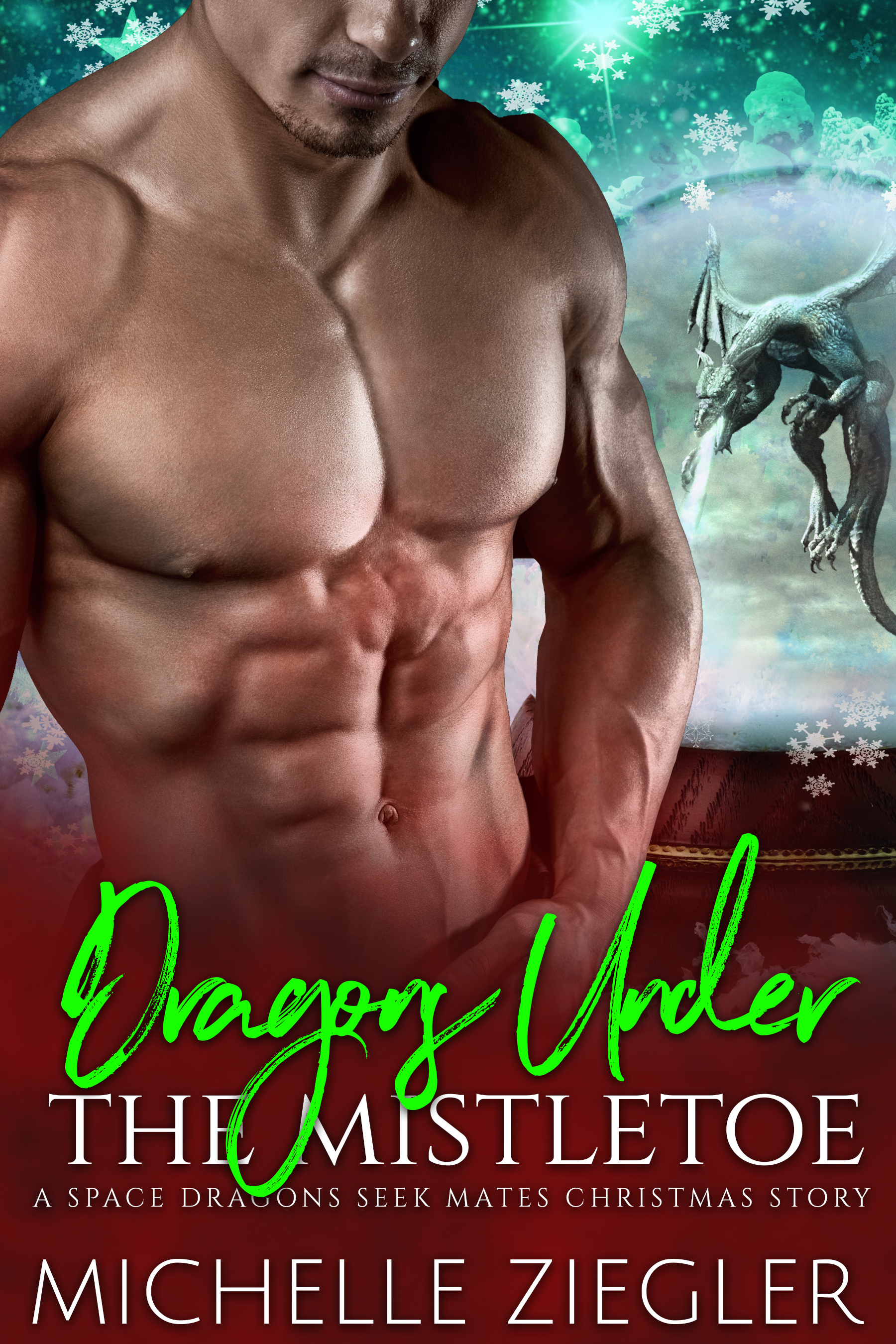 Dragons Under the Mistletoe book cover