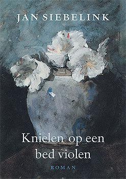 Knielen op een bed violen book cover