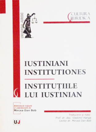 Instituțiile lui Iustinian book cover